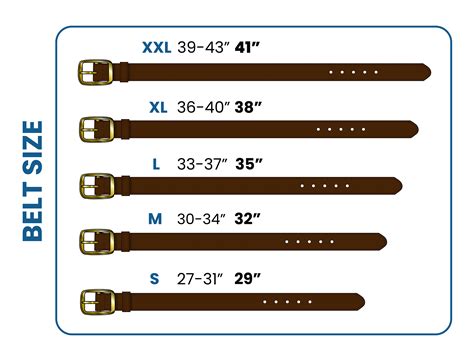 belt sizes in cm.